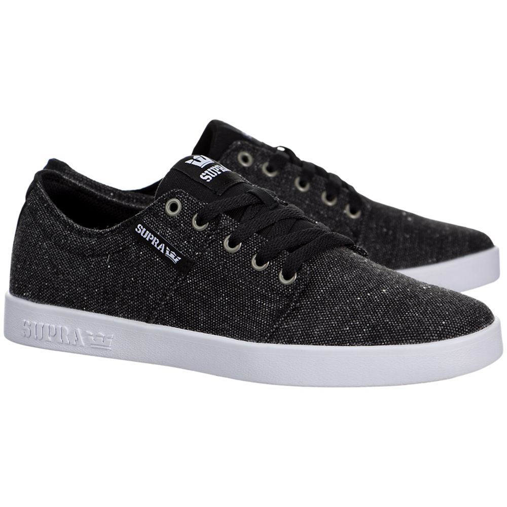 Baskets Basses Supra Stacks II Grise Grey/Black-White Homme | DLK-32308616